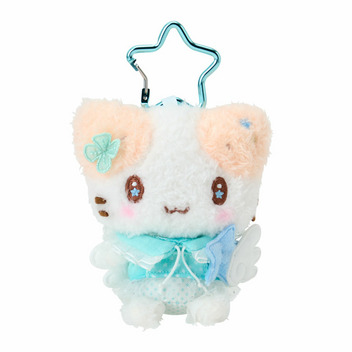 マシュマロみたいなふわふわにゃんこ マスコットホルダー（キラキラウィッシュ）