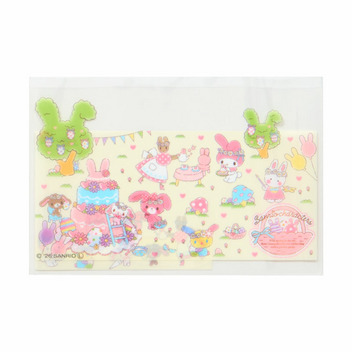 サンリオキャラクターズ マイナンバーカード用クリアケース ウサキャラパーティ（顔見えタイプ）