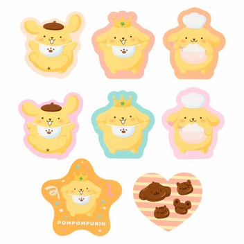 ポムポムプリン フレークシール