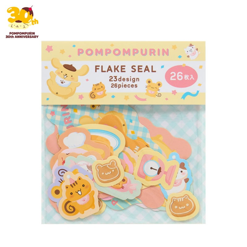 ポムポムプリン フレークシール