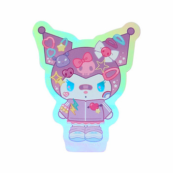 サンリオキャラクターズ シークレットオーロラステッカー（でこらちっく）
