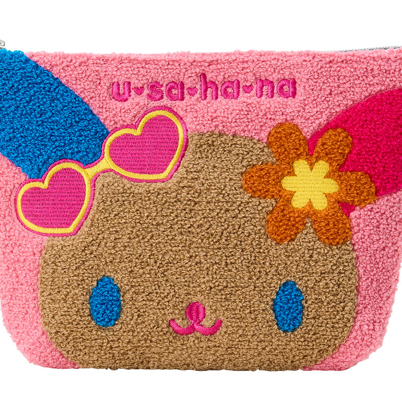 ウサハナ サガラ刺繍ポーチ