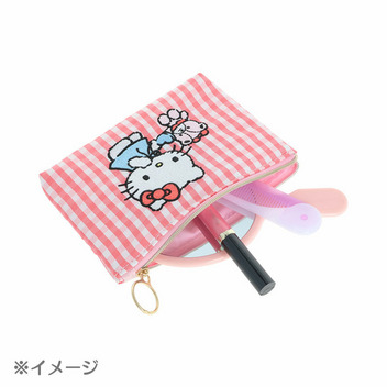 ハローキティ フラットポーチ（ハローキティ＆タイニーチャム）