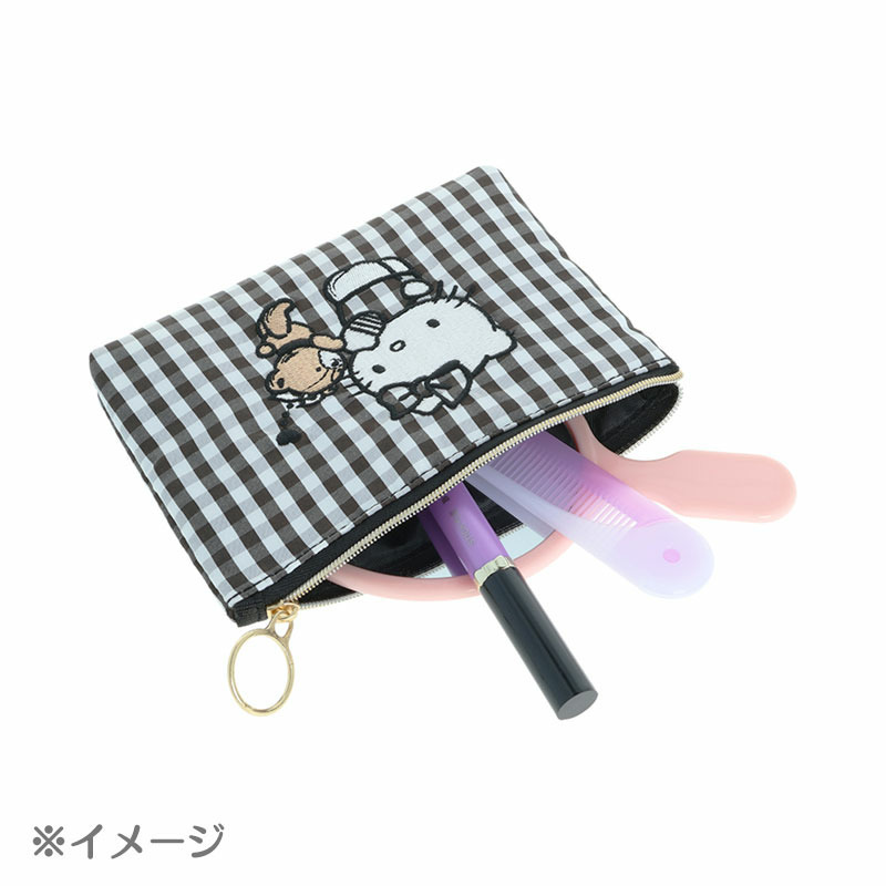 ハローキティ フラットポーチ（ハローキティ＆タイニーチャム）