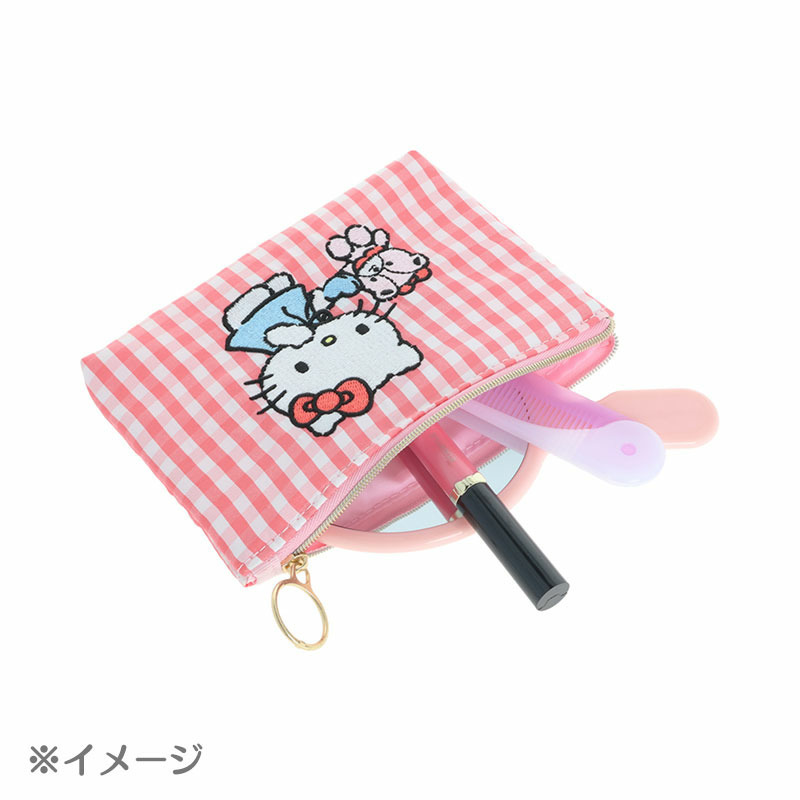 ハローキティ フラットポーチ（ハローキティ＆タイニーチャム）