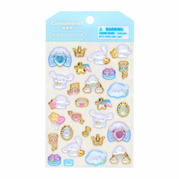 シナモロール 金箔ぷっくりシール