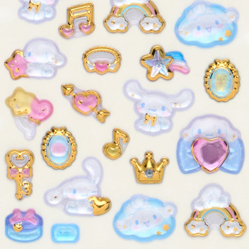 シナモロール 金箔ぷっくりシール