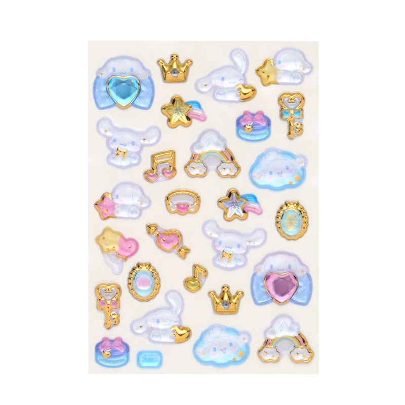 シナモロール 金箔ぷっくりシール