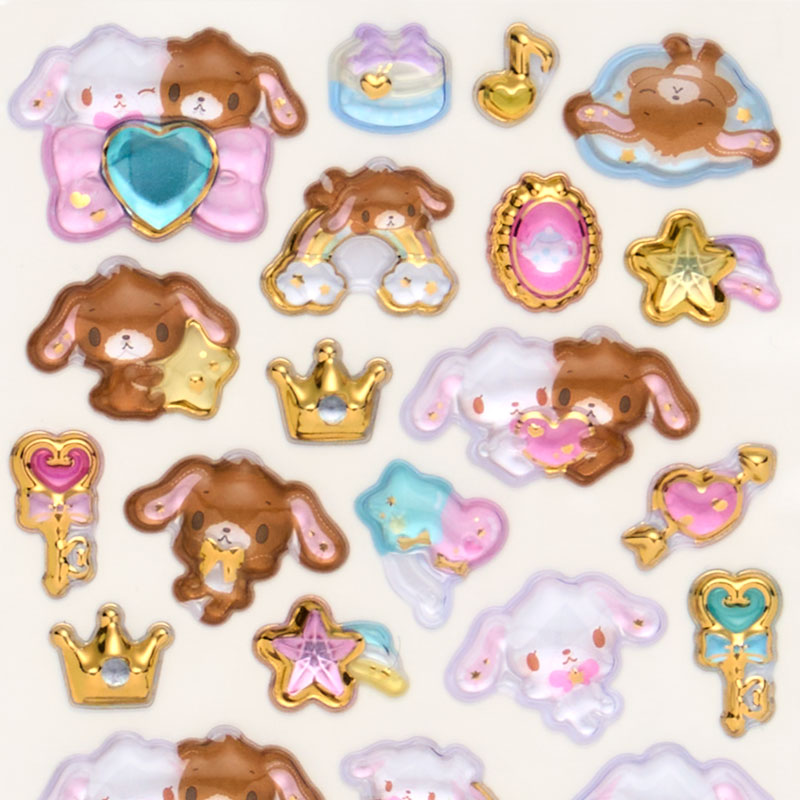 シュガーバニーズ 金箔ぷっくりシール