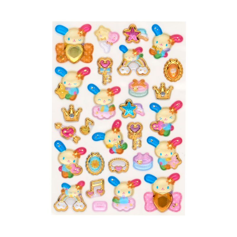 ウサハナ 金箔ぷっくりシール