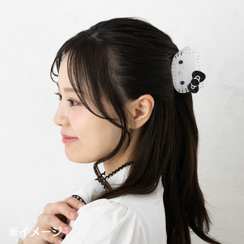 ハローキティ フェイス形バンスヘアクリップ