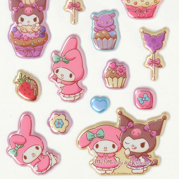 マイメロディ&クロミ パールマシュマロシール
