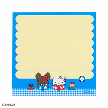 ハローキティ くまのがっこう スクエアメモ