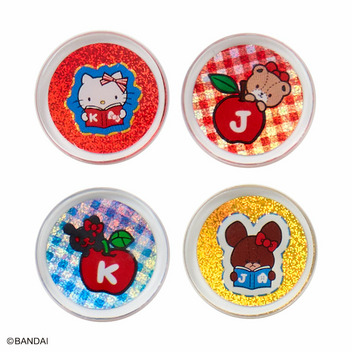 ハローキティ くまのがっこう おはじき風シール