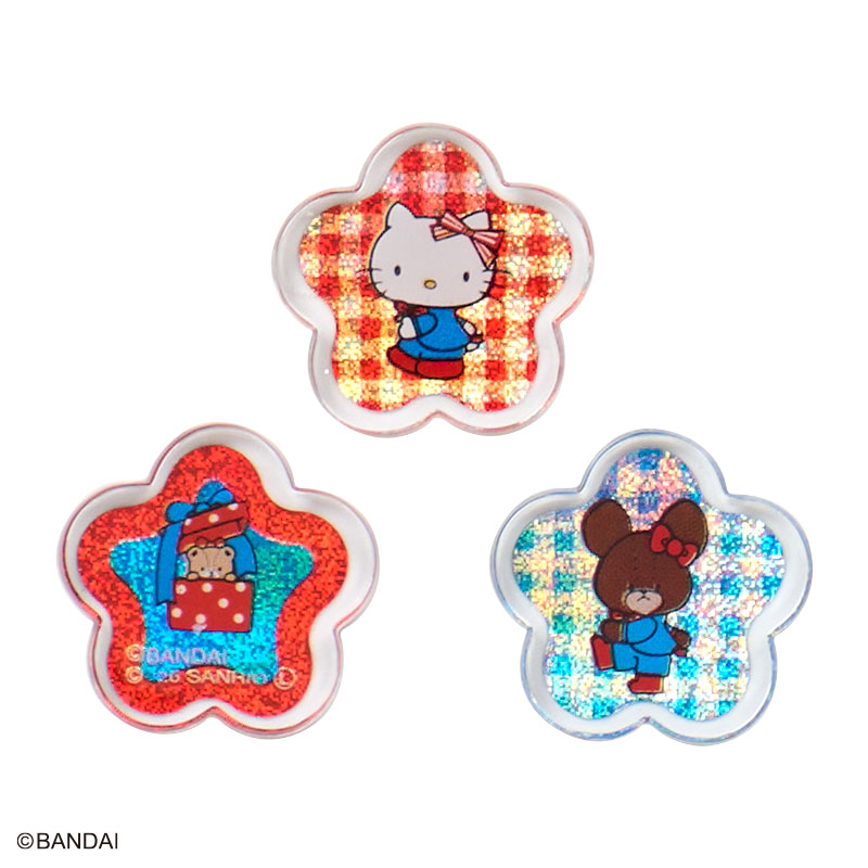 ハローキティ くまのがっこう おはじき風シール
