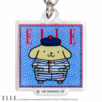 ポムポムプリン ELLE 3連アクリルキーホルダー（セーラー）