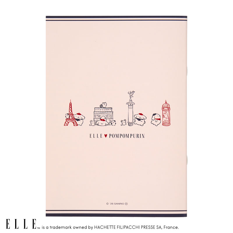 ポムポムプリン ELLE A5ノート（雑誌風）