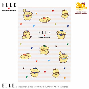 ポムポムプリン ELLE A5ノート（チラシ）