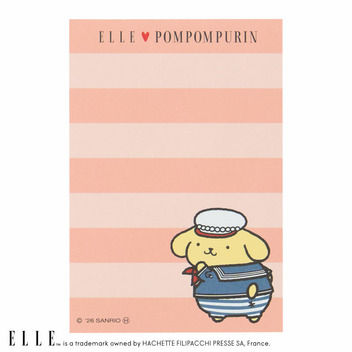 ポムポムプリン ELLE パタパタメモ（セーラー）