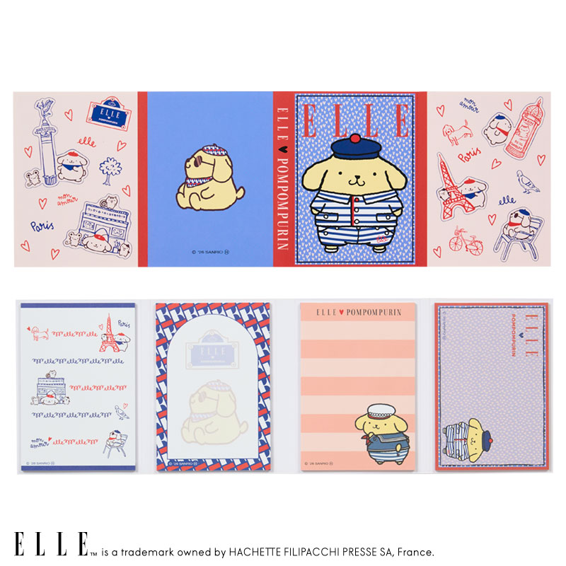 ポムポムプリン ELLE パタパタメモ（セーラー）