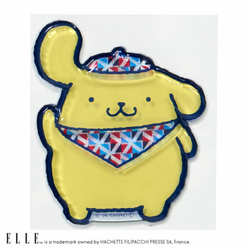 ポムポムプリン ELLE 立体ドロップシール（スカーフ）