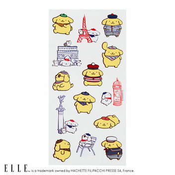 ポムポムプリン ELLE ステッカー（パリ）