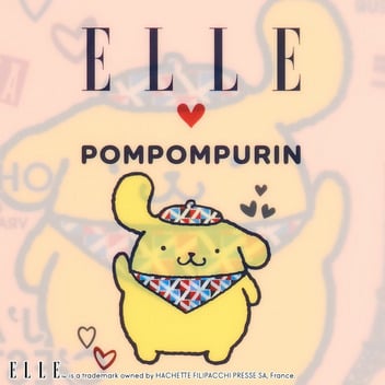 ポムポムプリン ELLE クリアファイルセット（雑誌風）