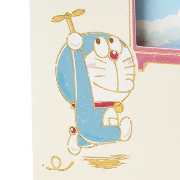 グリーティングカード 誕生日祝い　ドラえもん　空を飛ぶ