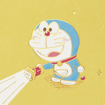 グリーティングカード 感謝　ドラえもん　どら焼き