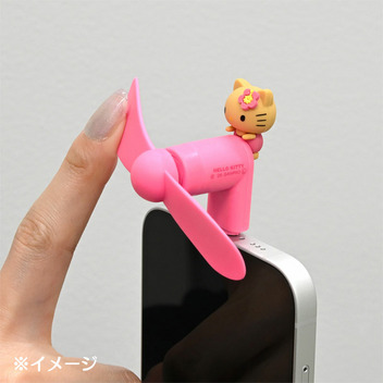 ハローキティ コネクタ付きミニクールファン（USB Type-C）