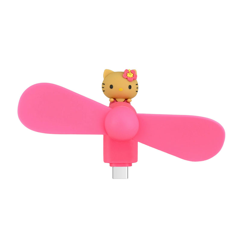 ハローキティ コネクタ付きミニクールファン（USB Type-C）