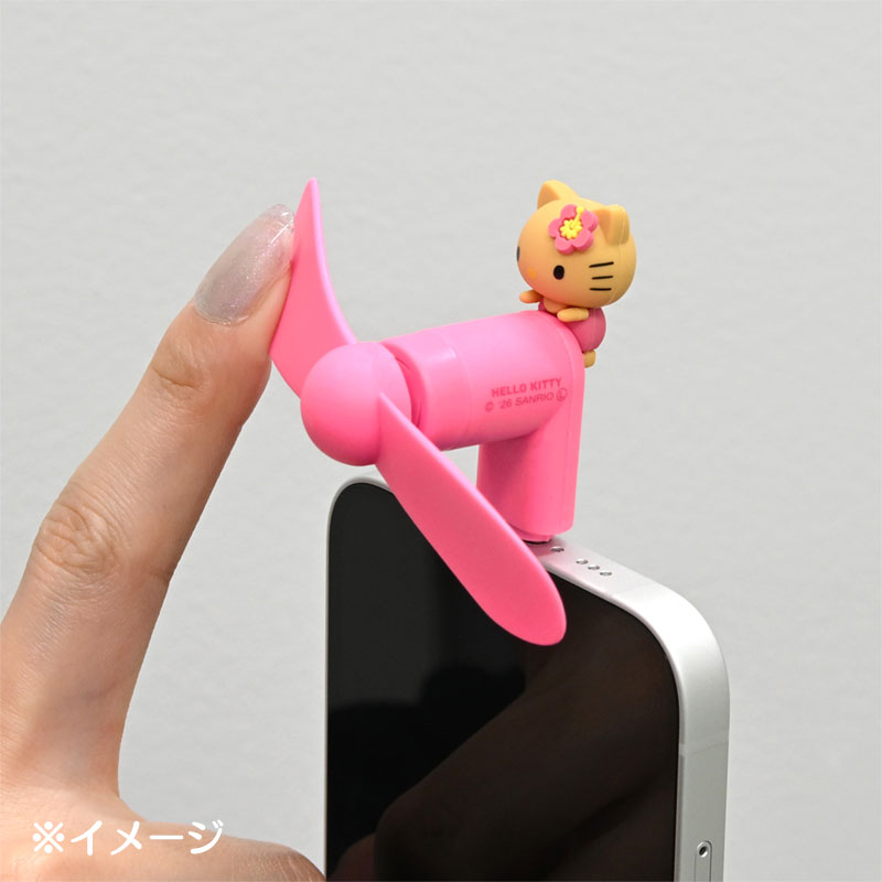ハローキティ コネクタ付きミニクールファン（USB Type-C）