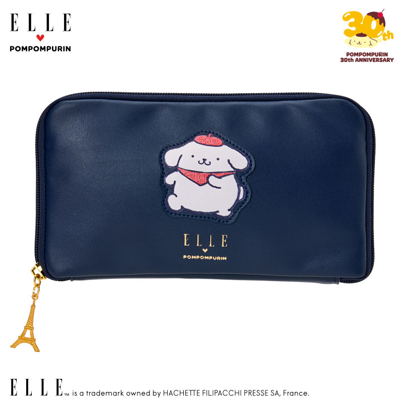 ポムポムプリン ELLE パスポートケース