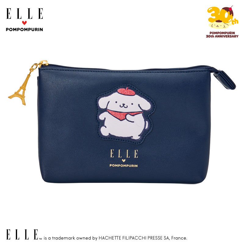 ポムポムプリン ELLE 3ポケットポーチ