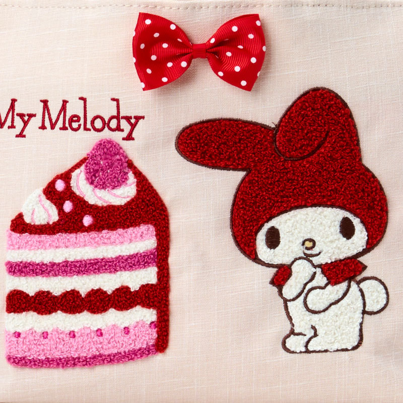 マイメロディ サガラ刺繍トートバッグ（ケーキ）