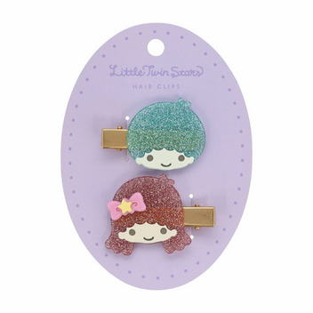 リトルツインスターズ ラメヘアクリップ