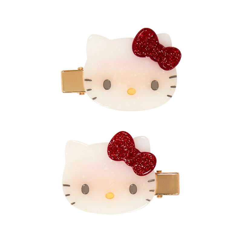ハローキティ ラメヘアクリップ
