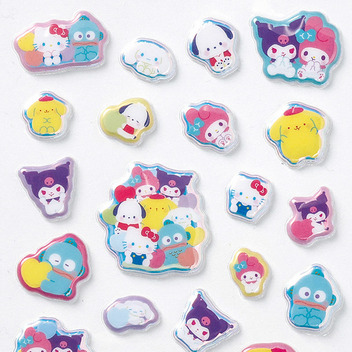 サンリオキャラクターズ オーロラぷくっとシール