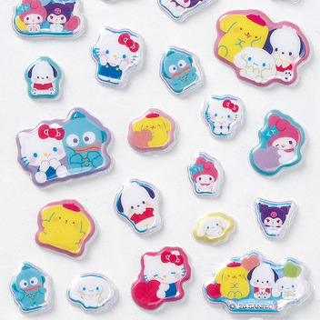 サンリオキャラクターズ オーロラぷくっとシール