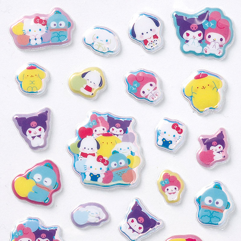 サンリオキャラクターズ オーロラぷくっとシール