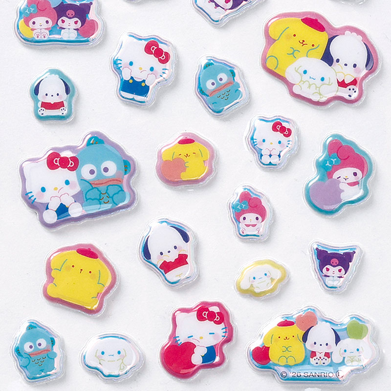 サンリオキャラクターズ オーロラぷくっとシール