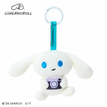 I.CINNAMOROLL（アイシナモロール） マスコットホルダー カメラ（きままにおでかけ）