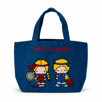 パティ＆ジミー サガラ刺繍デニムランチバッグ
