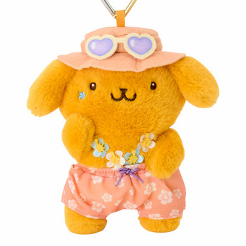 ポムポムプリン マスコットホルダー（きらめきサマープール）