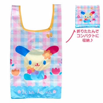 ウサハナ サテンエコバッグ