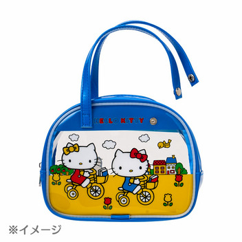 ウサハナ ボストンバッグ風ポーチ