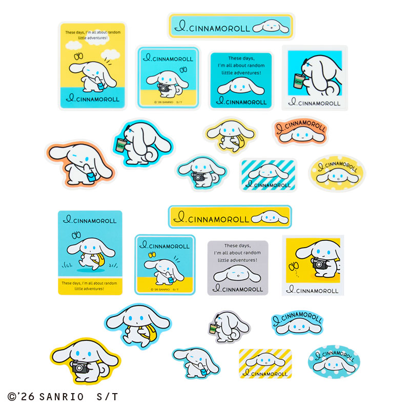 I.CINNAMOROLL（アイシナモロール） ステッカーセット（きままにおでかけ）