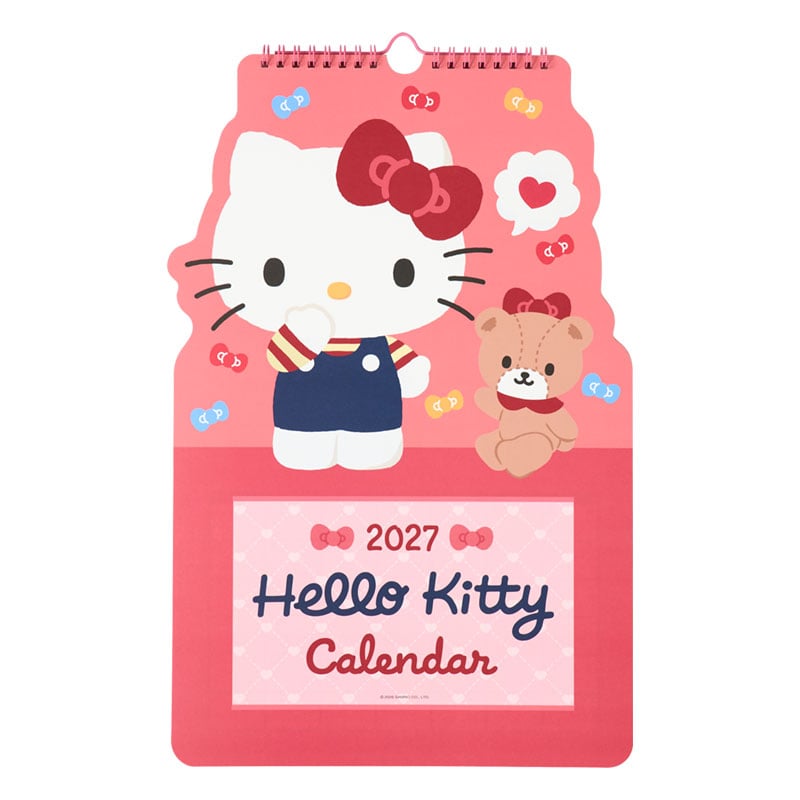 ハローキティ キャラクター形カレンダー 2027