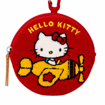 ハローキティ サークルサガラ刺繍ポーチ