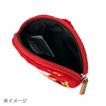ウサハナ サークルサガラ刺繍ポーチ